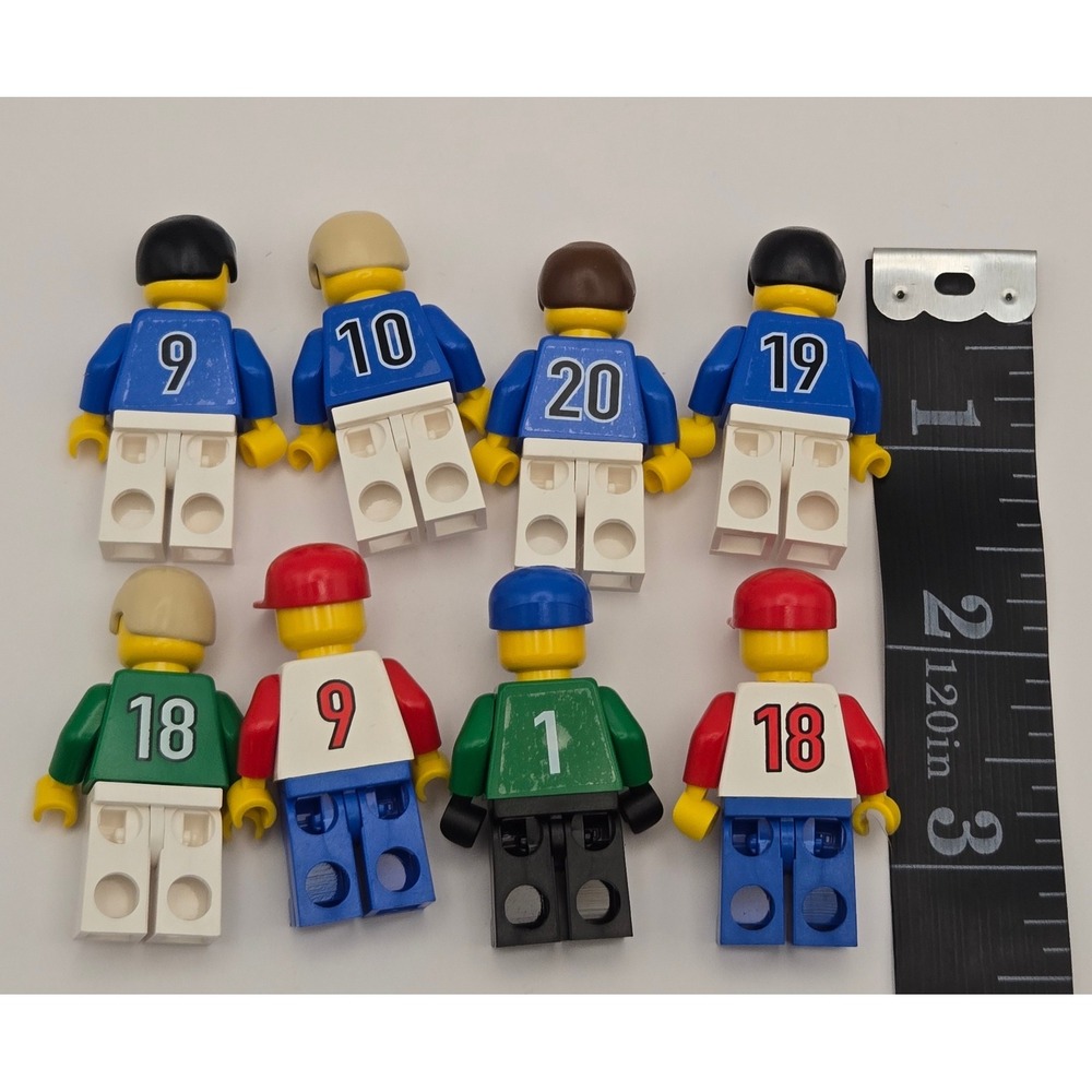 LEGO 8pc USA World Cup Soccer Minifigure Lot Vintage 90s Sports Figures - Picture 3 of 9